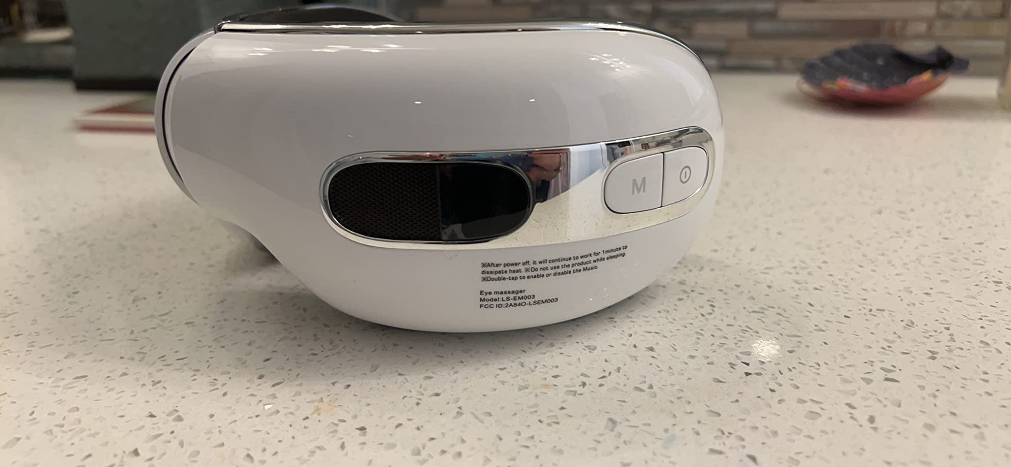 Eye Massager with Heat and Cooling for Migraine Dry Eyes Relief, Rechargeable Bluetooth Music Migraines Relief Eye Massager Improve Sleeping Gifts for Women Men customer photo 2