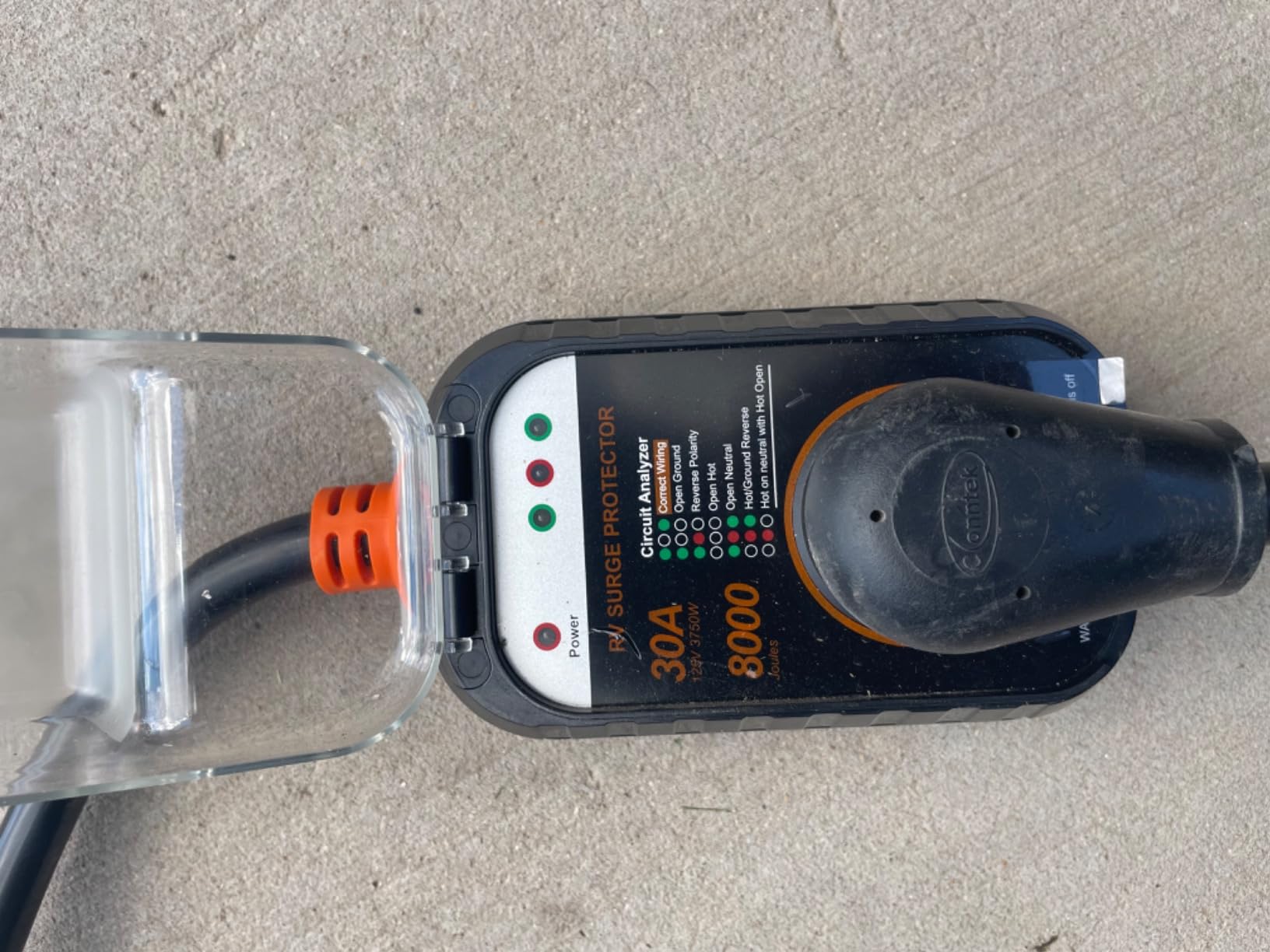 GEARGO RV Surge Protectors 30 Amp RV Circuit Analyzer, [𝟐𝟎𝟐𝟔 𝐍𝐞𝐰 𝐔𝐩𝐠𝐫𝐚𝐝𝐞𝐝 & 𝐆𝐞𝐧𝟐] Full Protection, RV Adapter Plug for Camper(Orange) customer photo 1
