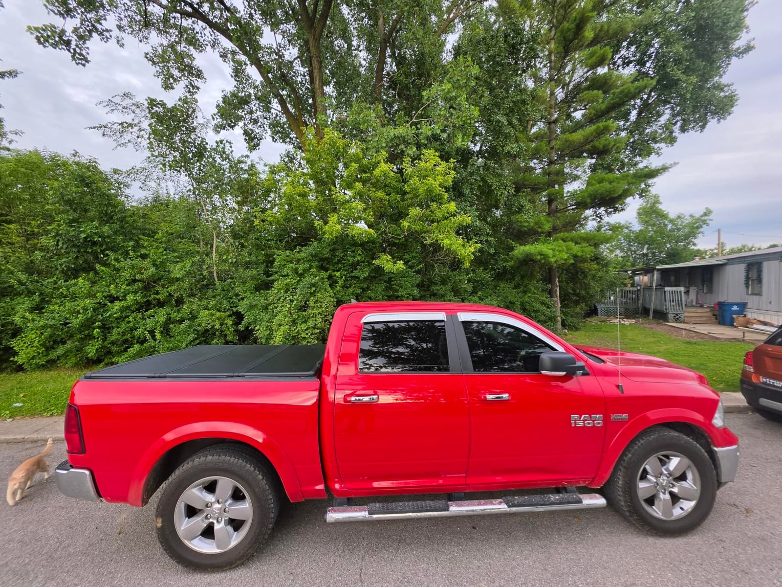 Toptiny Hard Folding Truck Bed Tonneau Cover|HTF011|Fits 2009-2026 Dodge Ram 1500 5' 7