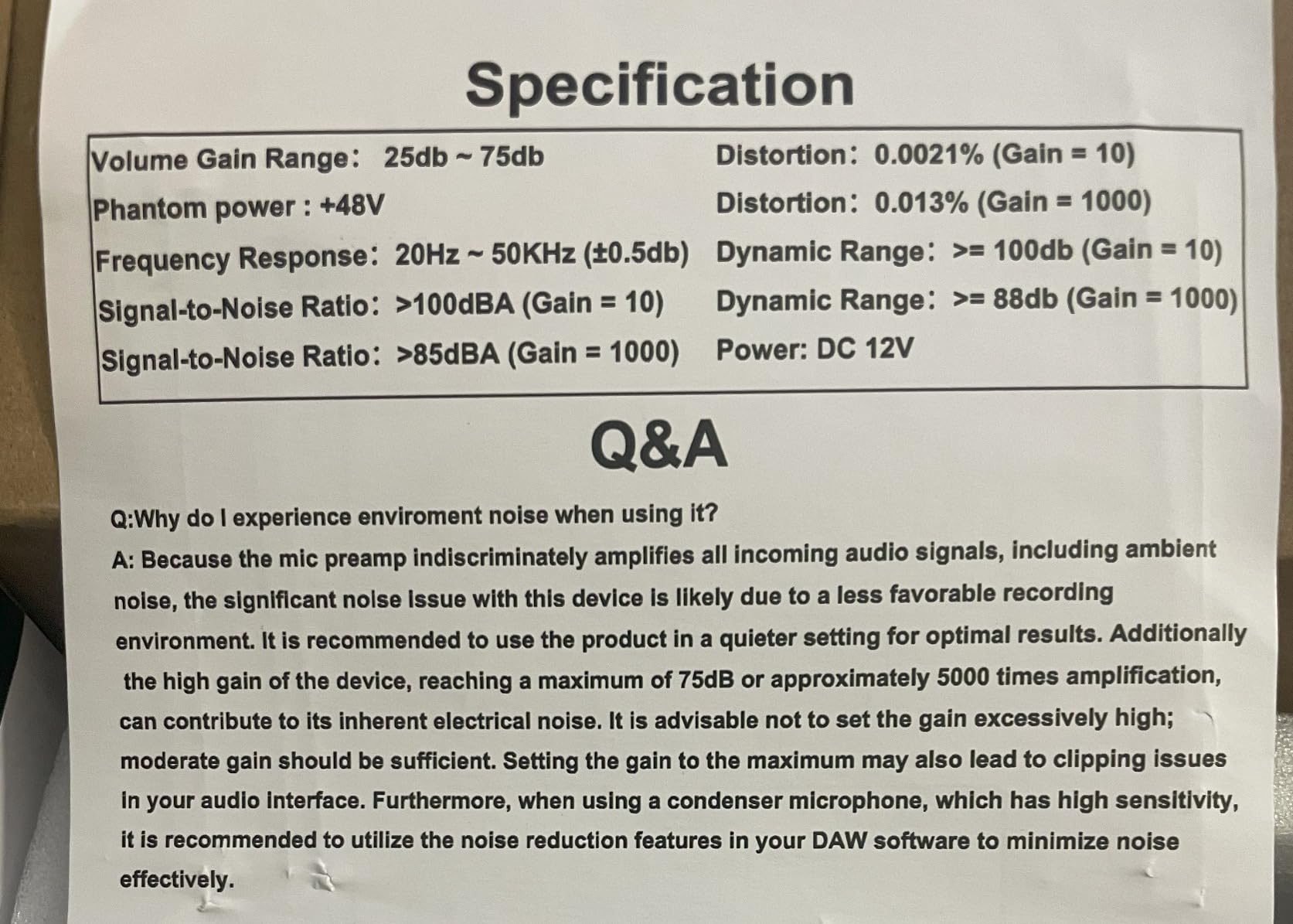 RO03 Mic Preamp,2026 Upgraded, 66db Gain, 120db EIN Ultra Low Noise, for Dynamic & Condenser & Ribbon Microphone & Instrument,with XLR/TRS/TS Line Out, Type C Power Input customer photo 2