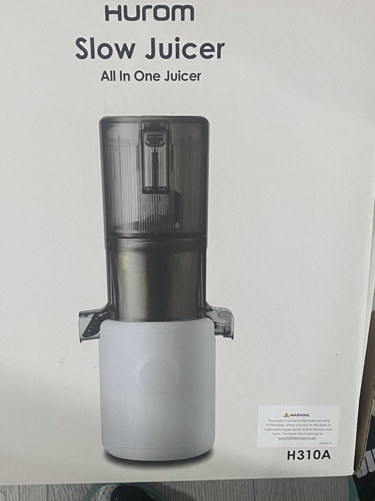 Hurom H310 Easy Clean Slow Juicer, White | Compact | Quiet Motor | Hopper Fits Whole Produce | Scrub Free | Easy Assembly | Cold Press Masticating Juicer customer photo 2