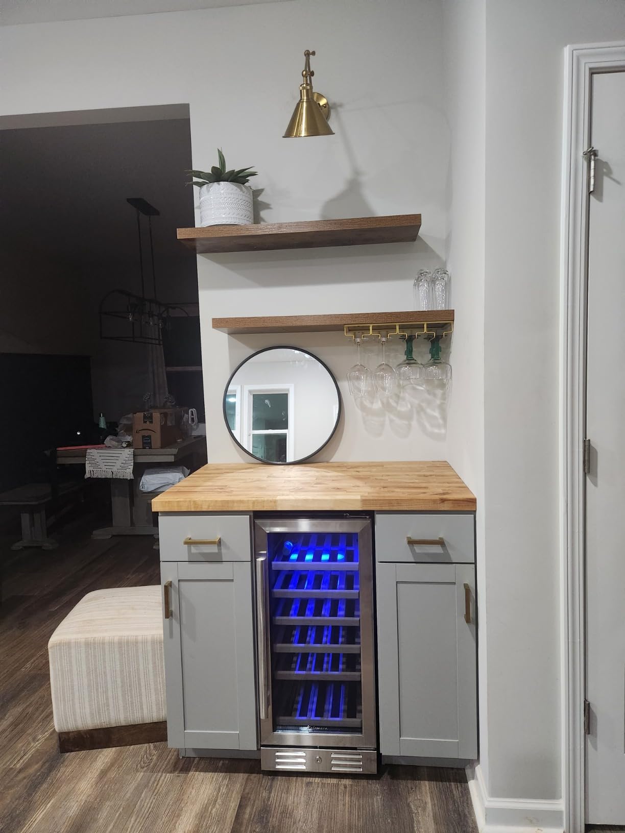 Kalamera 24 inch Wine Cooler, 37 Bottle Dual Zone Built-in or Freestanding customer photo 2