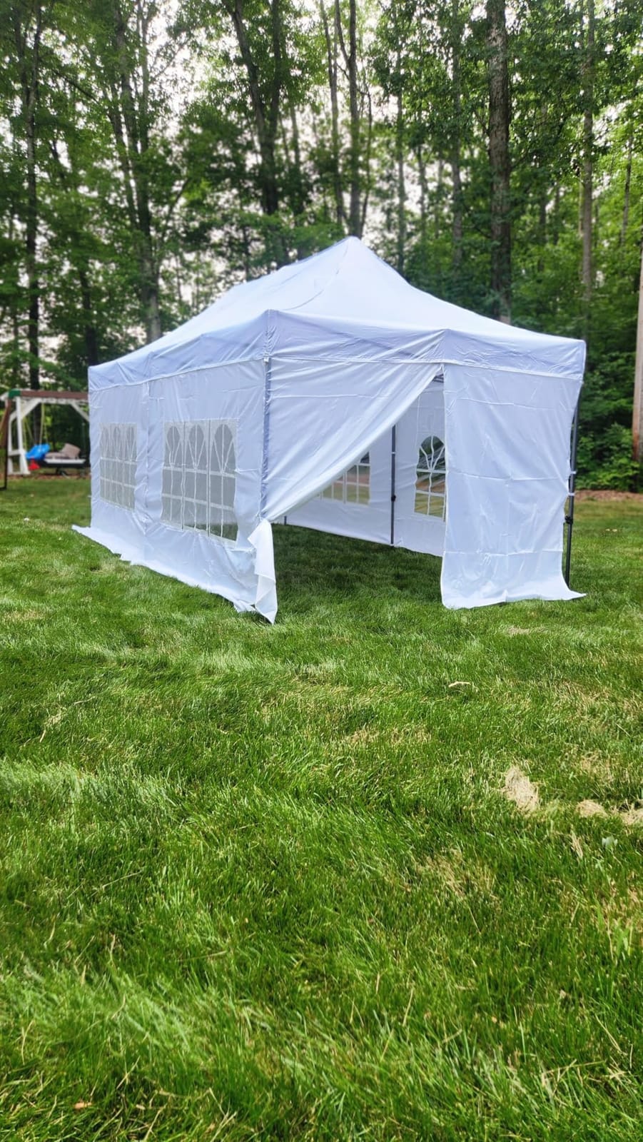 COBIZI 10x20 Heavy Duty Pop Up Canopy Tent with Sidewalls, Easy Up Canopy customer photo 2