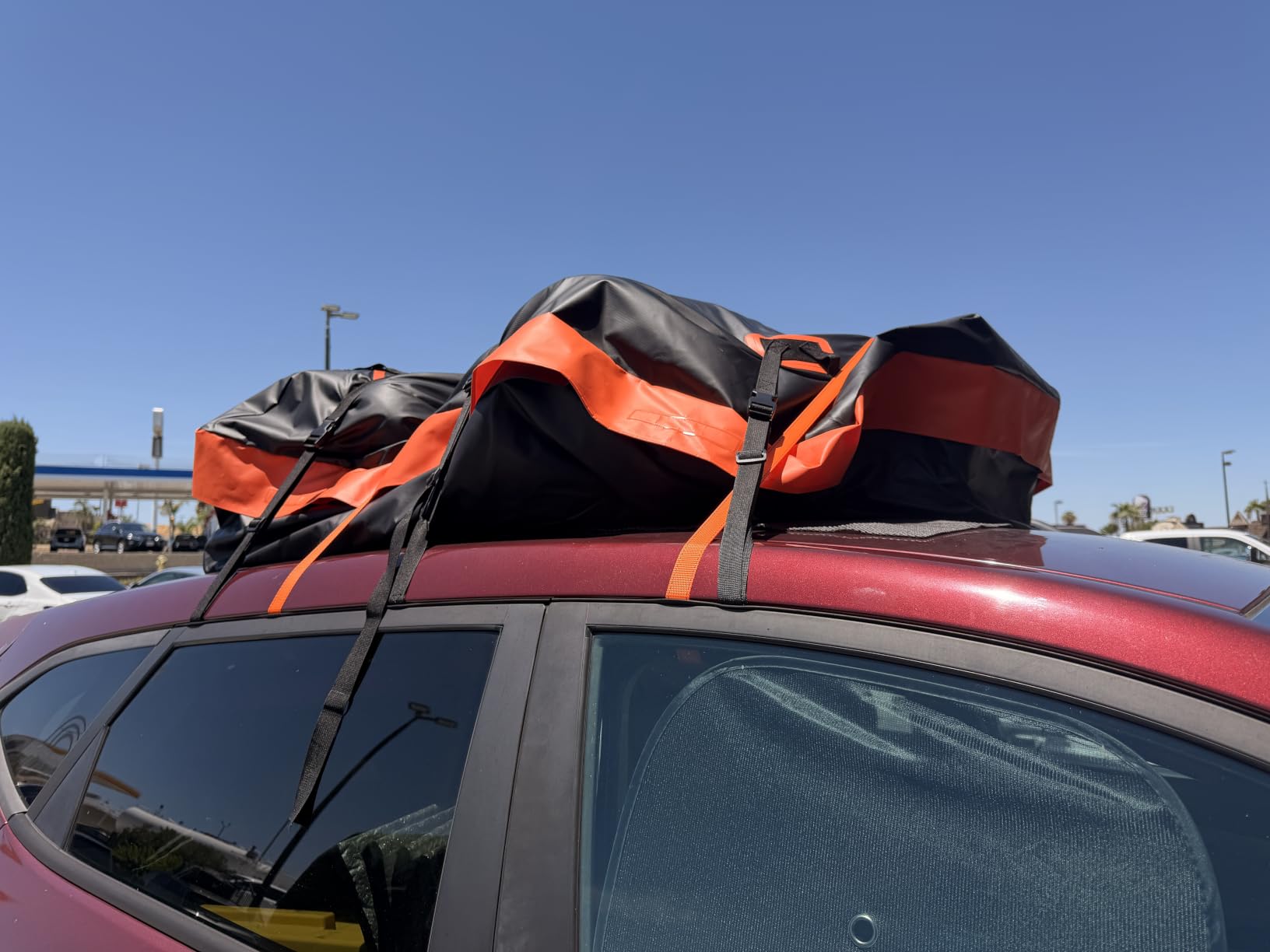 FIVKLEMNZ 21 Cubic Rooftop Cargo Carrier Waterproof Soft Car Roof Bag customer photo 2