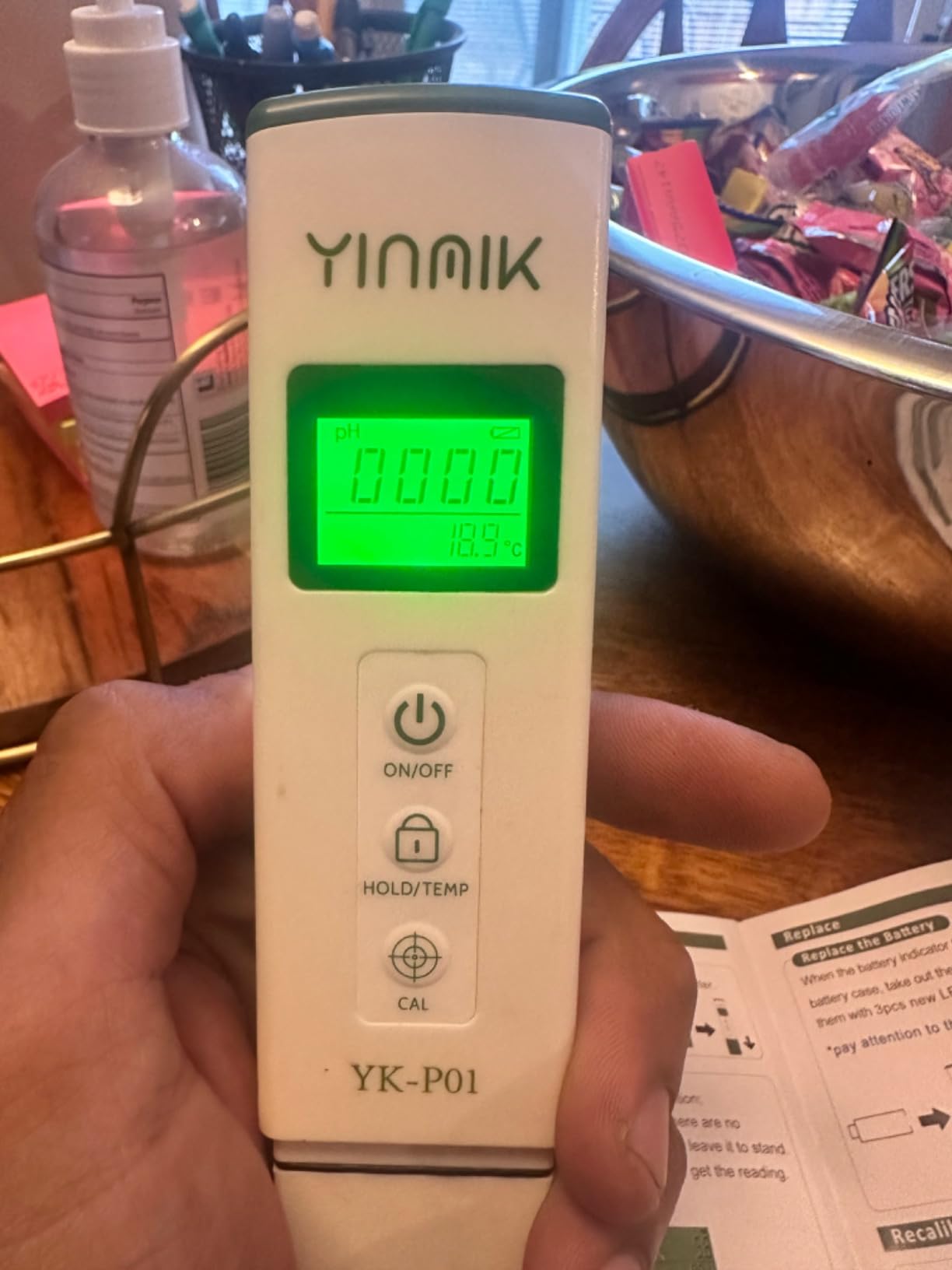 YKMINK YK-P01 pH Tester, Digital pH Meter for Water,pH Temp Meter with ATC customer photo 1