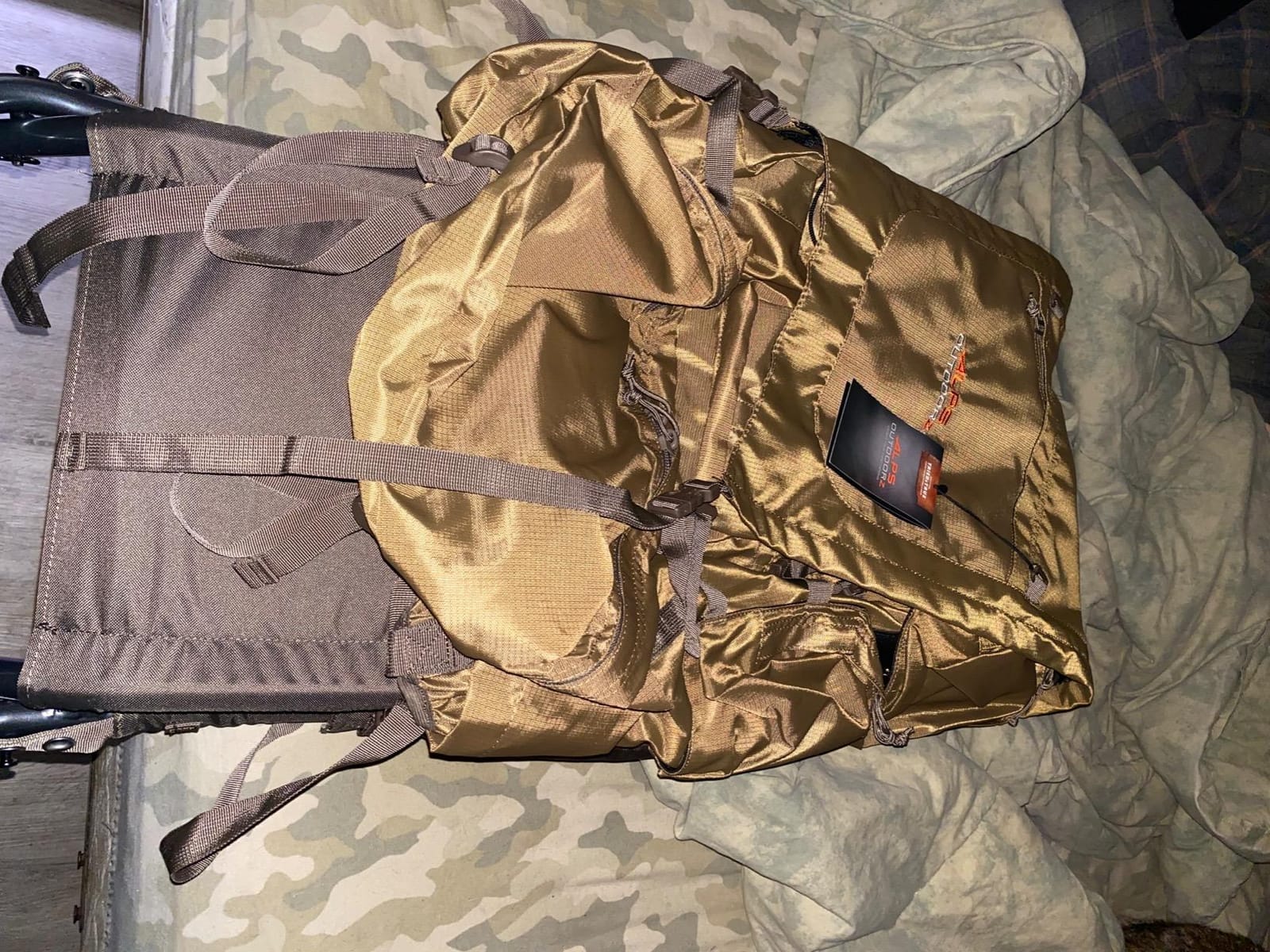 ALPS OutdoorZ Commander + Pack Bag – 5,250 in³ Hunting Backpack with Freighter Frame, Rifle Holder, Spotting Scope Pocket, Ripstop Fabric, Adjustable Coyote Brown Pack customer photo 1
