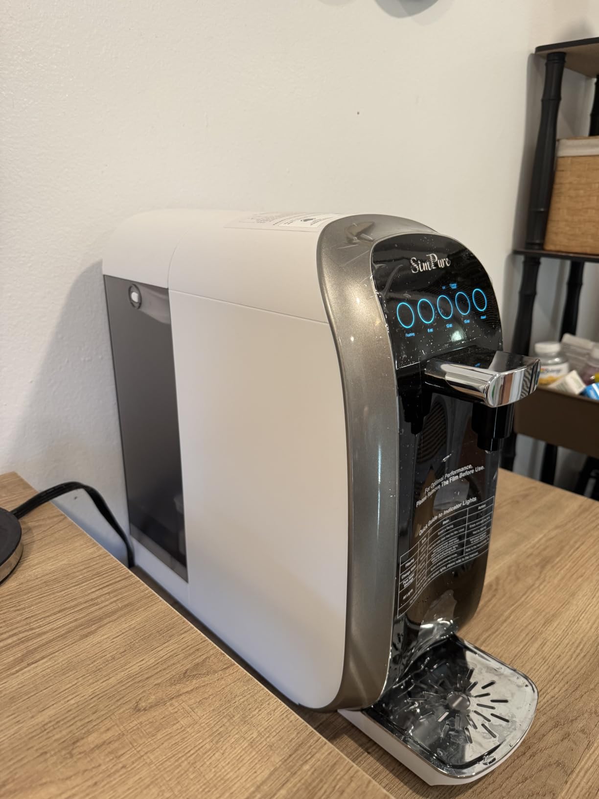 SimPure Y7P-BW UV Countertop Reverse Osmosis Water Filter, 5 Stage RO customer photo 2