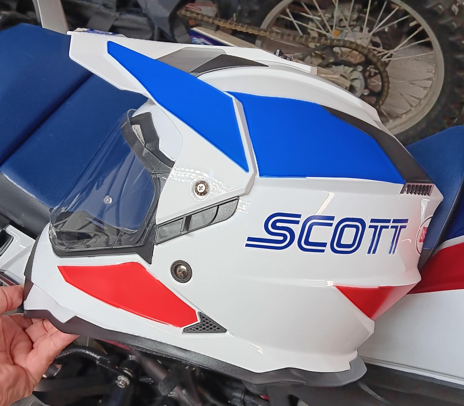 ILM Dual Sport Adventure Motorcycle Helmet with Pinlock Visor WS902 customer photo 2