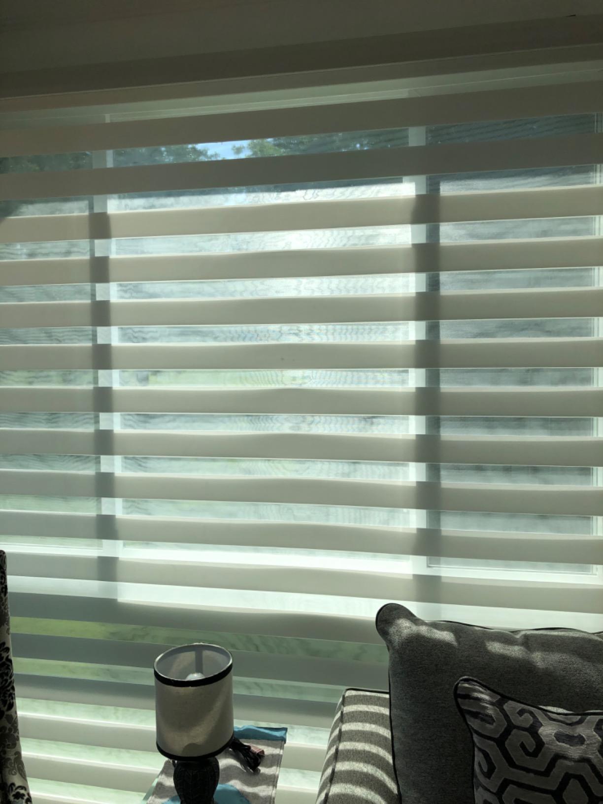 Yoolax Motorized Zebra Blinds with Remote, Room Darkening Smart Blinds customer photo 1