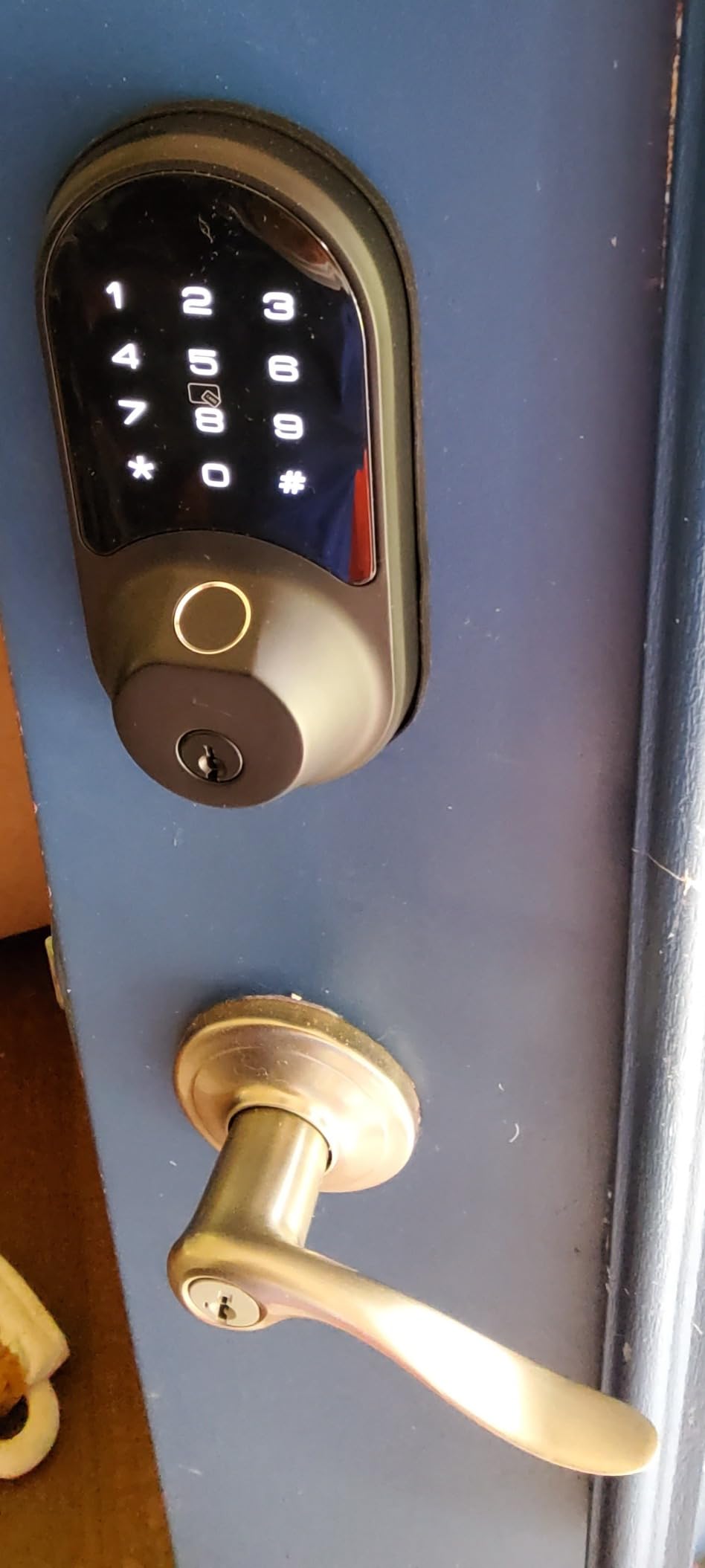 Veise RZ07 Fingerprint Smart Door Lock Deadbolt, App Control, Matte Black customer photo 2