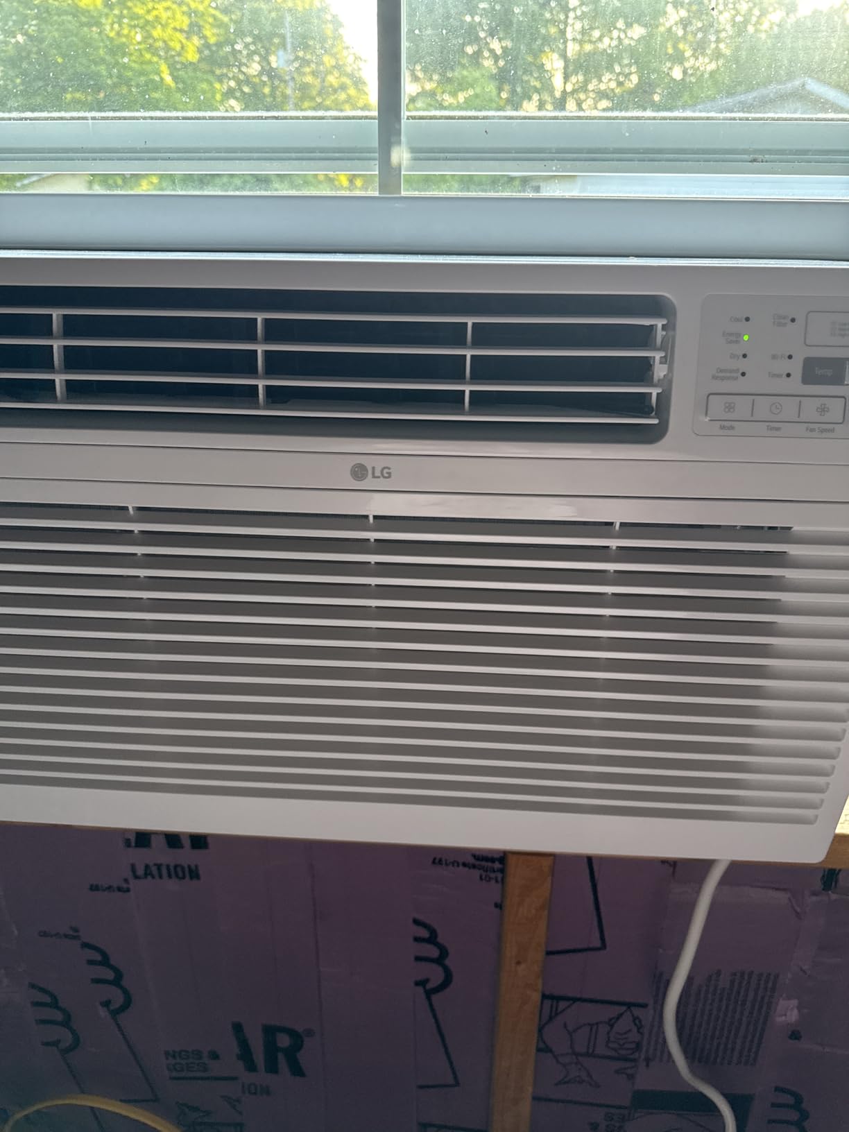 LG 14000 BTU Window Air Conditioners Remote Control WiFi Enabled App Ultra-Quiet Washable Filter Cools 700Sq.Ft for Large Room AC Unit air conditioner Easy Install White LW1521ERSM1 customer photo 2