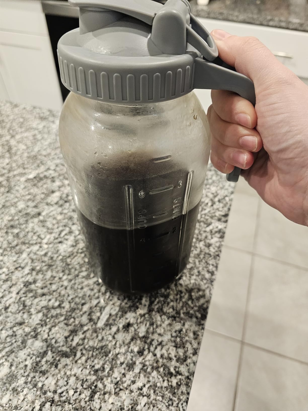 JunVpic Cold Brew Coffee Maker, 64 oz Glass Mason Pitcher customer photo 2