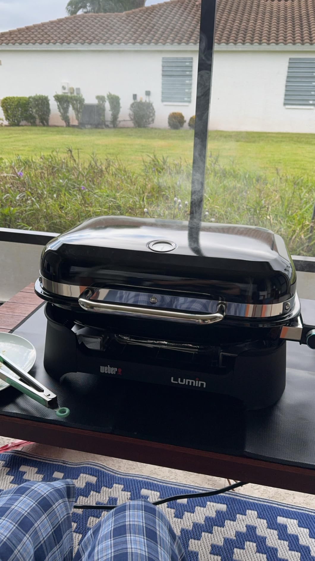 Weber® Lumin Compact Portable Grill, Electric Grill, Outdoor Grill, Black customer photo 1