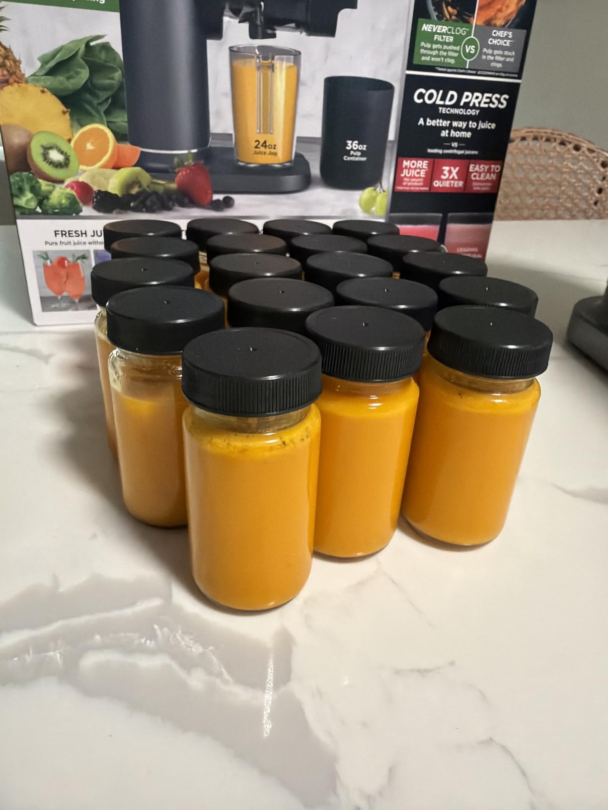 Ninja NeverClog Cold Press Juicer, 24oz Jug, 36oz Pulp, Charcoal, JC151 customer photo 2