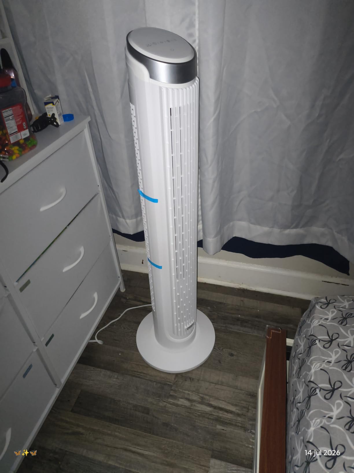 DREO Smart Tower Fan for Bedroom, 90° Oscillating Fan, 26ft/s Wind, 28dB customer photo 1