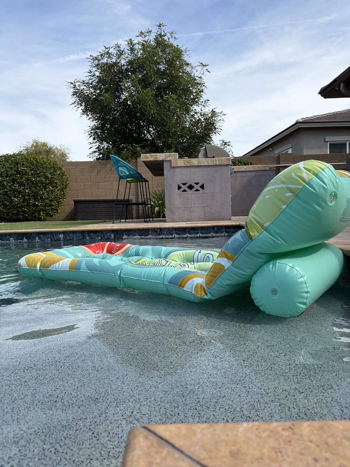 Jasonwell Inflatable Pool Float Adult - Pool Floaties Lounger Floats Floating Chair Raft with Adjustable Backrest Cup Holders Water Floaty Lake Lounge Tanning Floats Beach Party Toys for Adults customer photo 2