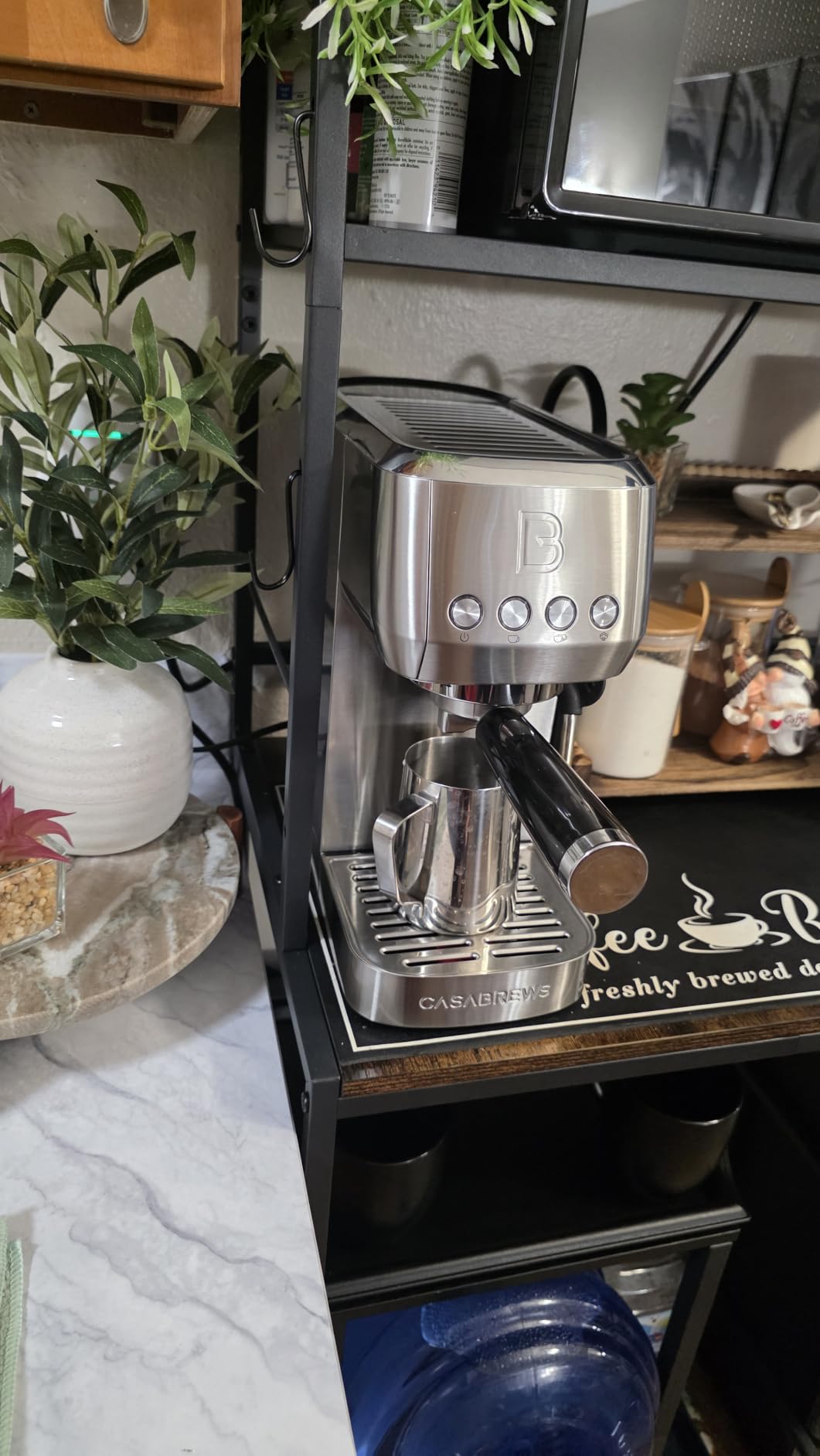 CASABREWS 3700 Essential Stainless Steel Espresso Machine with Steam Wand customer photo 2