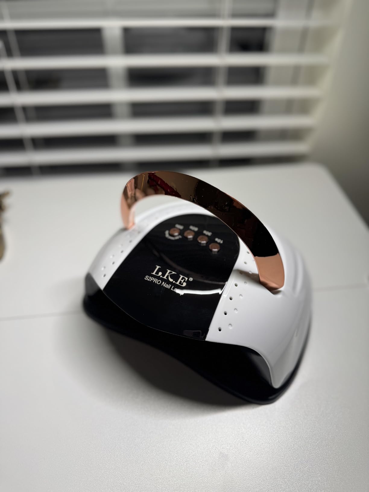 LKE 268W UV LED Nail Lamp for Pro Salon & Home Use with Auto-Sensor, White customer photo 2