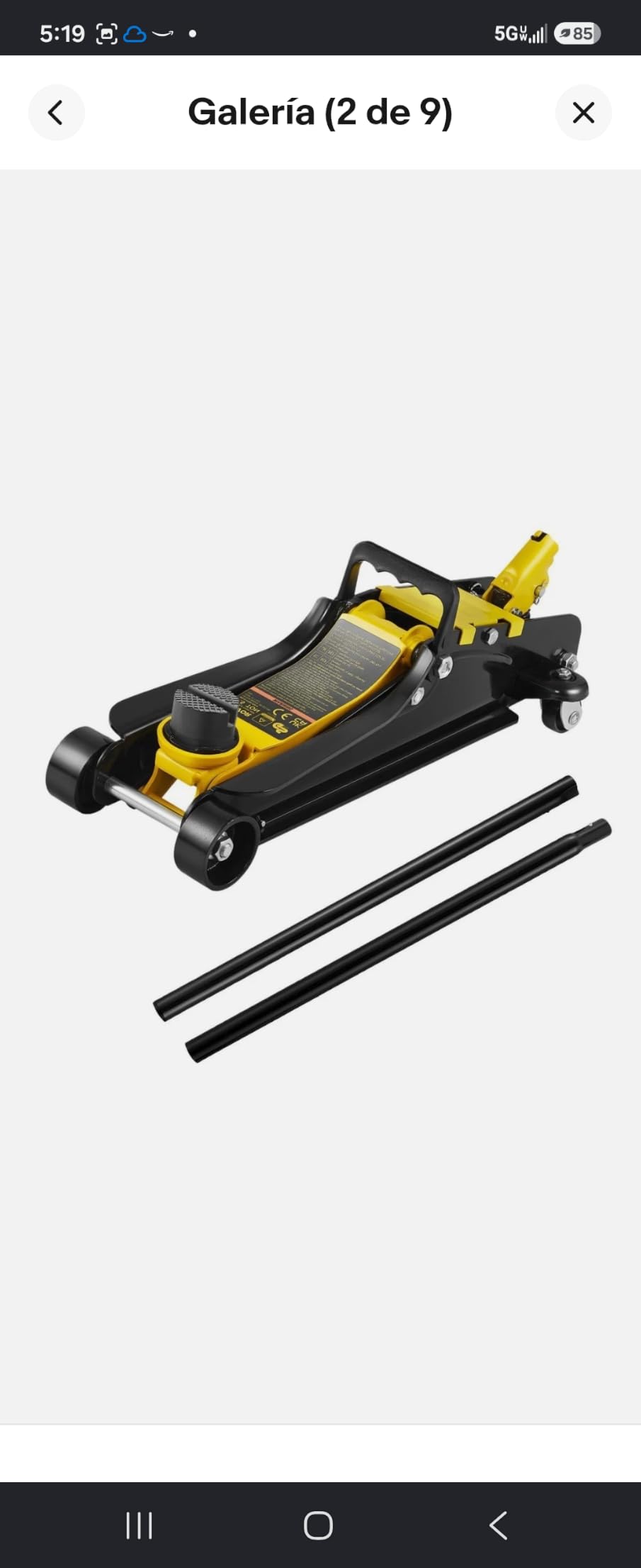 VEVOR 2.5 Ton Low Profile Heavy-Duty Steel Racing Floor Jack customer photo 1