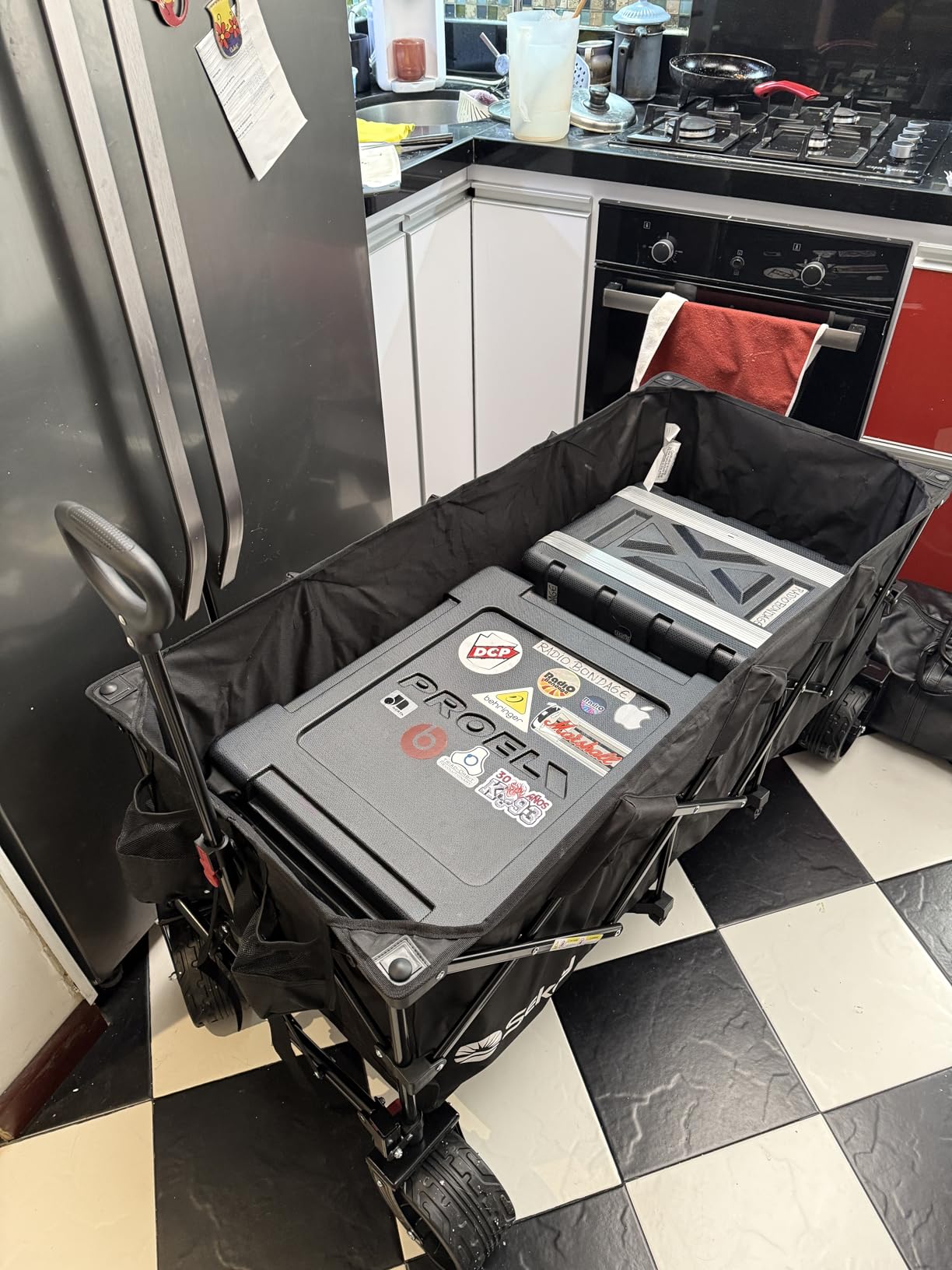 Sekey 300L Extended Collapsible Wagon, 660 lb Capacity, 48 in Long customer photo 1