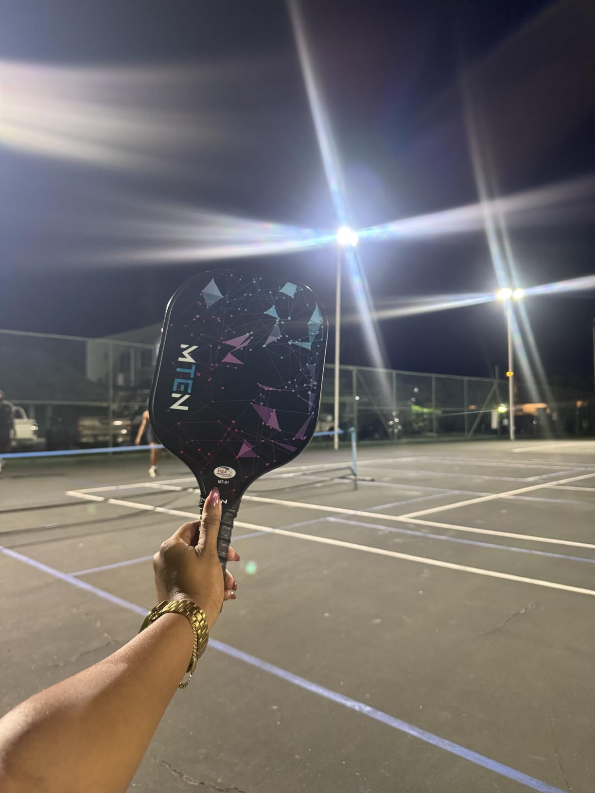 MTEN Pickleball Paddles Set of 2/4/1, USAPA Approved Fiberglass Rackets customer photo 1