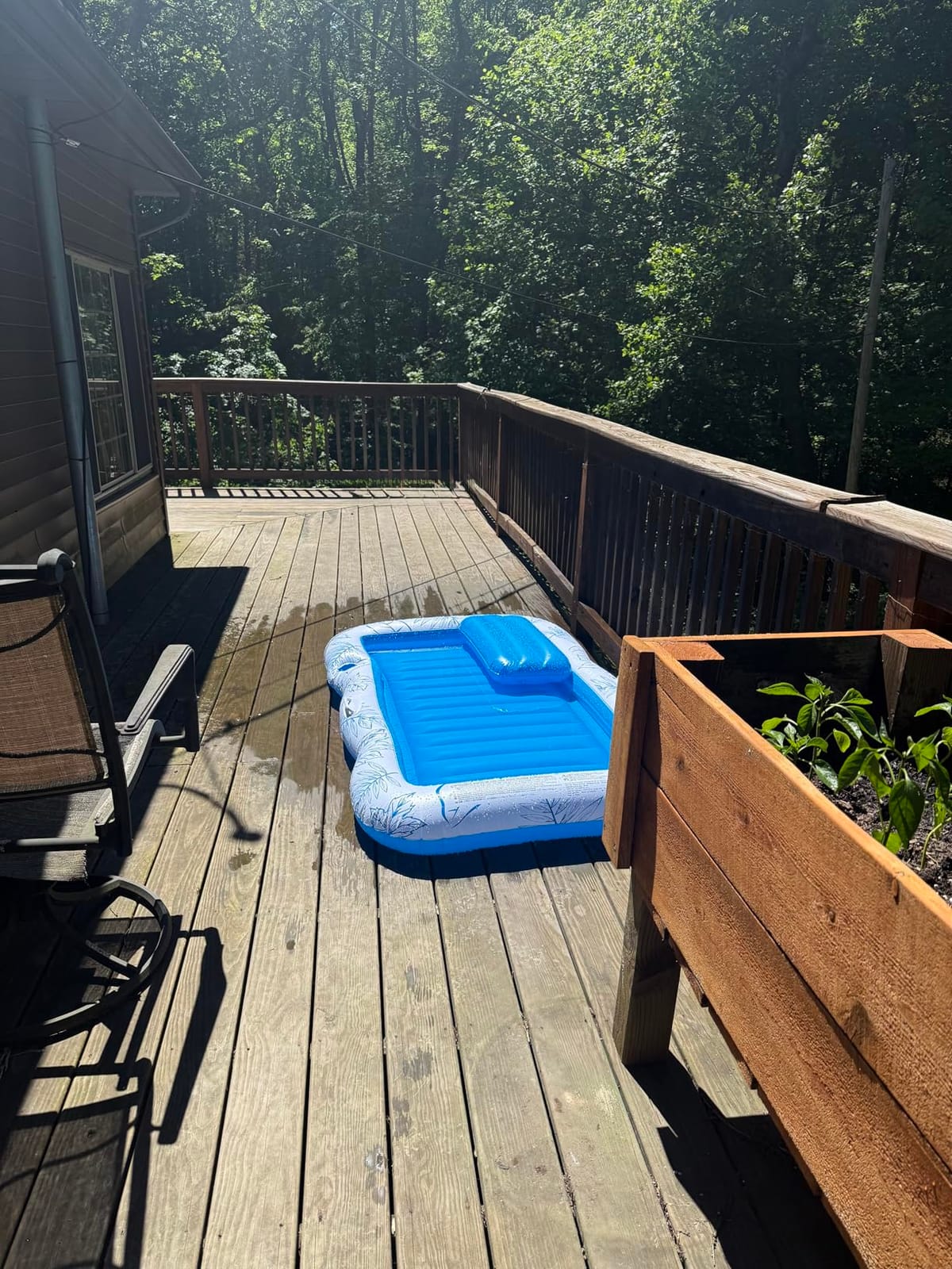 Inflatable Adult Pool Lounger Float - BAIAI Large Beach Sun Tanning Floats Raft Sunbathing Water Lounge Floaties Tub with Drink Holder - Blow Up River & Lake Suntan Floating Swimming Mattress Mat customer photo 1