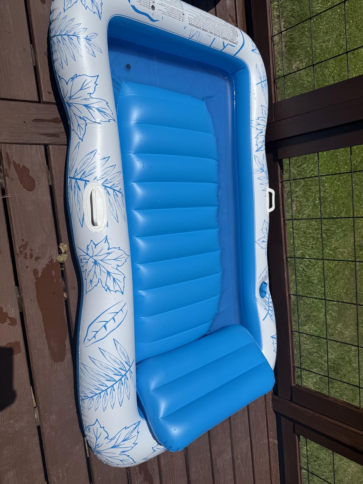 Inflatable Adult Pool Lounger Float - BAIAI Large Beach Sun Tanning Floats Raft Sunbathing Water Lounge Floaties Tub with Drink Holder - Blow Up River & Lake Suntan Floating Swimming Mattress Mat customer photo 2