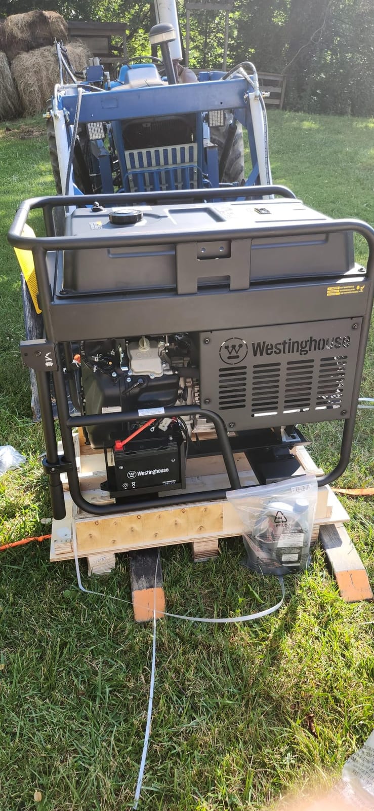 Westinghouse 28000 Peak Watt Home Backup Portable Generator, Remote Electric Start with Auto Choke, Transfer Switch Ready 30A & 50A Outlets, Gas Powered, CO Sensor,Blue customer photo 1