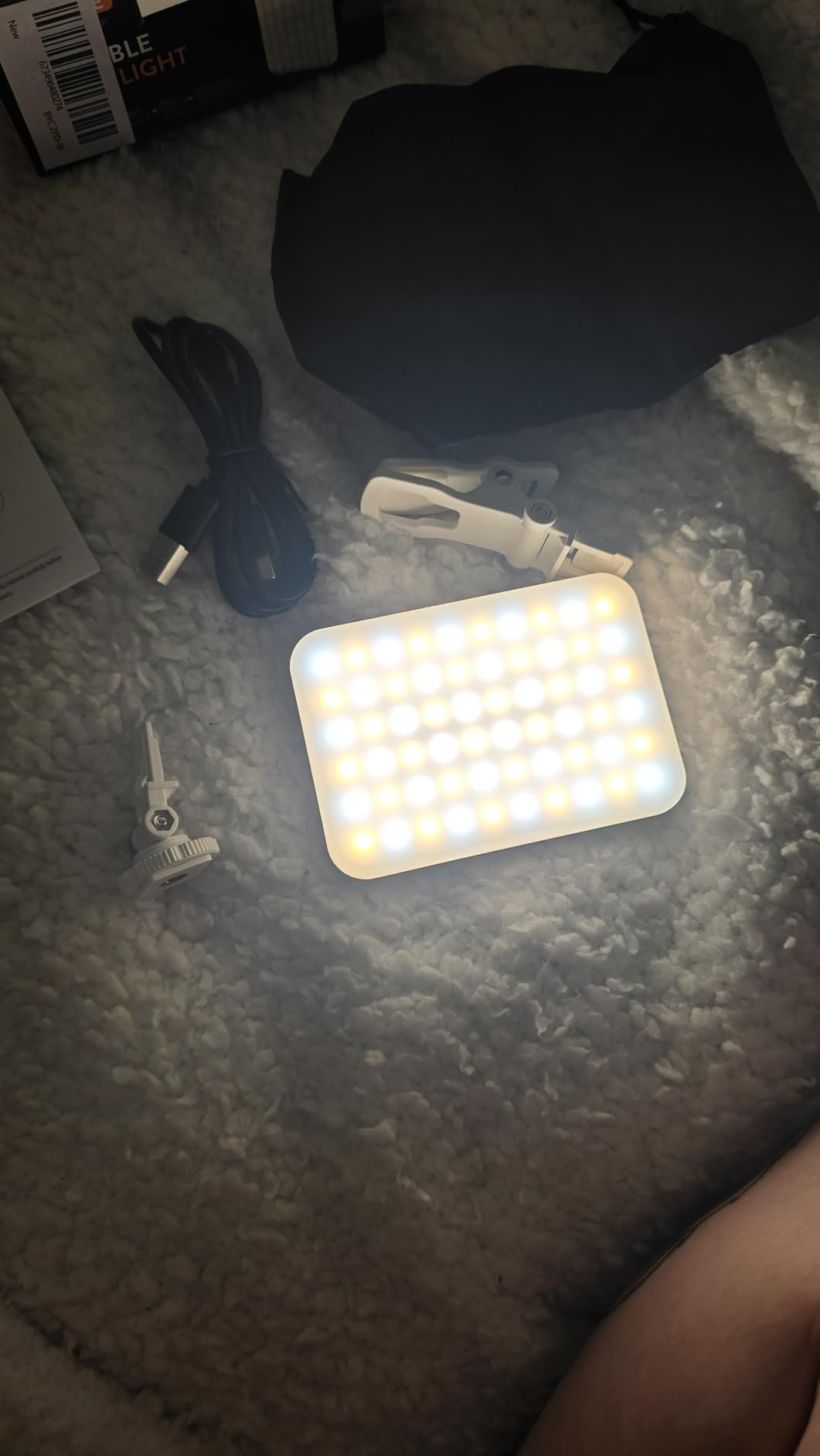 Selfie Light - BANSINE USB-Rechargeable LED Phone Light - Portable Photo Light with 97+ CRI, Up to 6500K Color Temperature for Selfie, Zoom Conference, Video, Makeup and Live Stream customer photo 1
