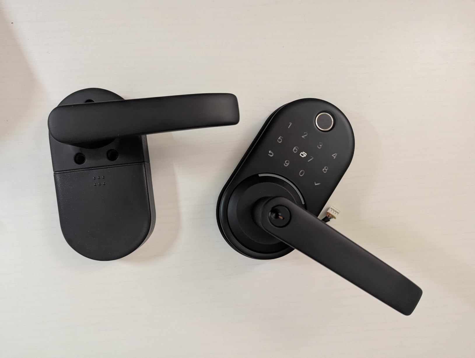 Smart Door Handle Lock with Keypad, Yamiry Fingerprint Knob for Front Door customer photo 2