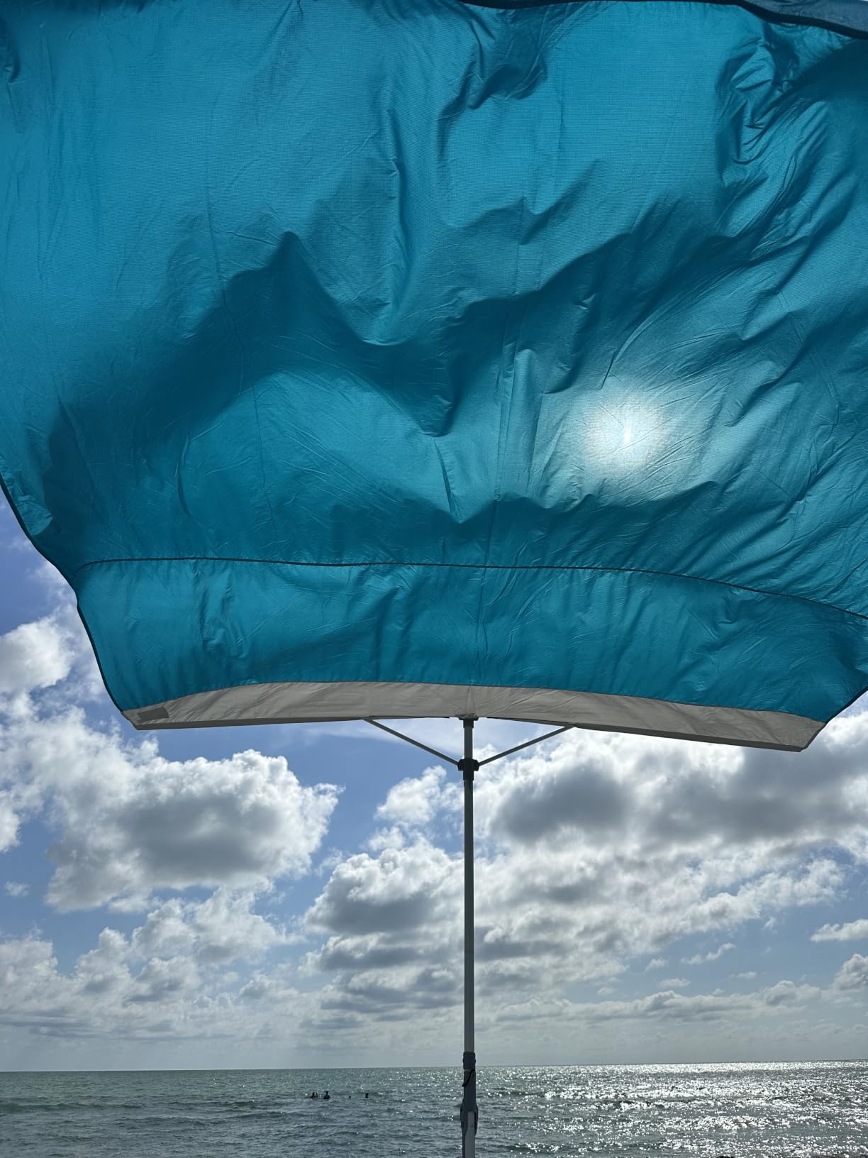 Solbello Shade - The Ultimate Wind-Driven Beach Umbrella, Effortless to Set Up, Lightweight, Won't Blow down the Beach, UPF 50+ Sun Protection customer photo 2