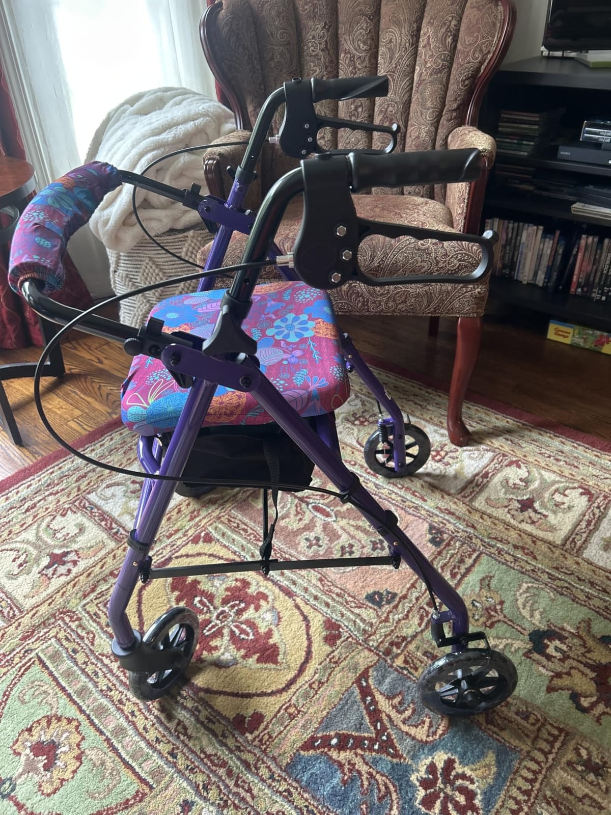 Vive Ultra Lightweight Rollator Walker with Seat - Foldable, Narrow customer photo 1