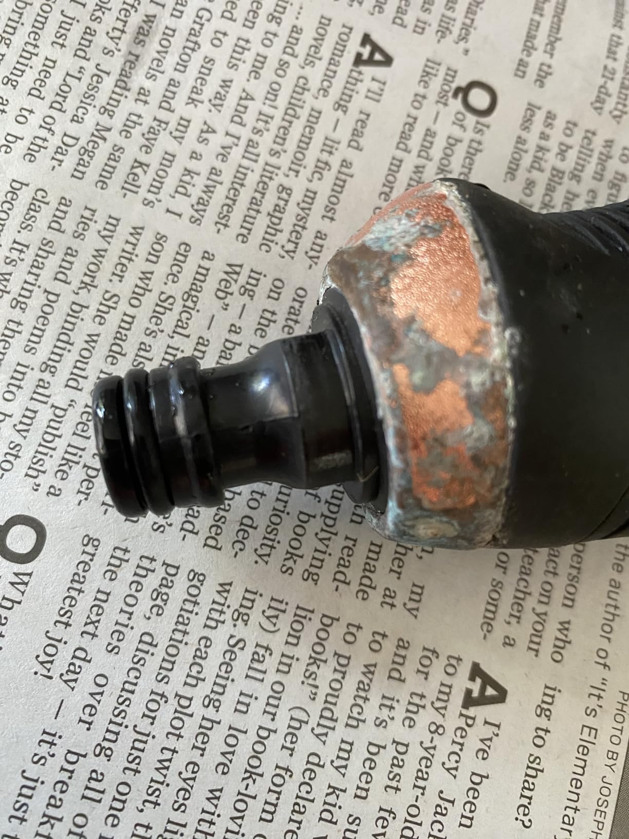 Pocket Hose 75 FT Copper Bullet Expandable Garden Hose w/10 Pattern Thumb Spray Nozzle AS SEEN ON TV 650psi 3/4 in Patented Lead-Free Ultra-Lightweight Solid Copper Anodized Aluminum customer photo 2