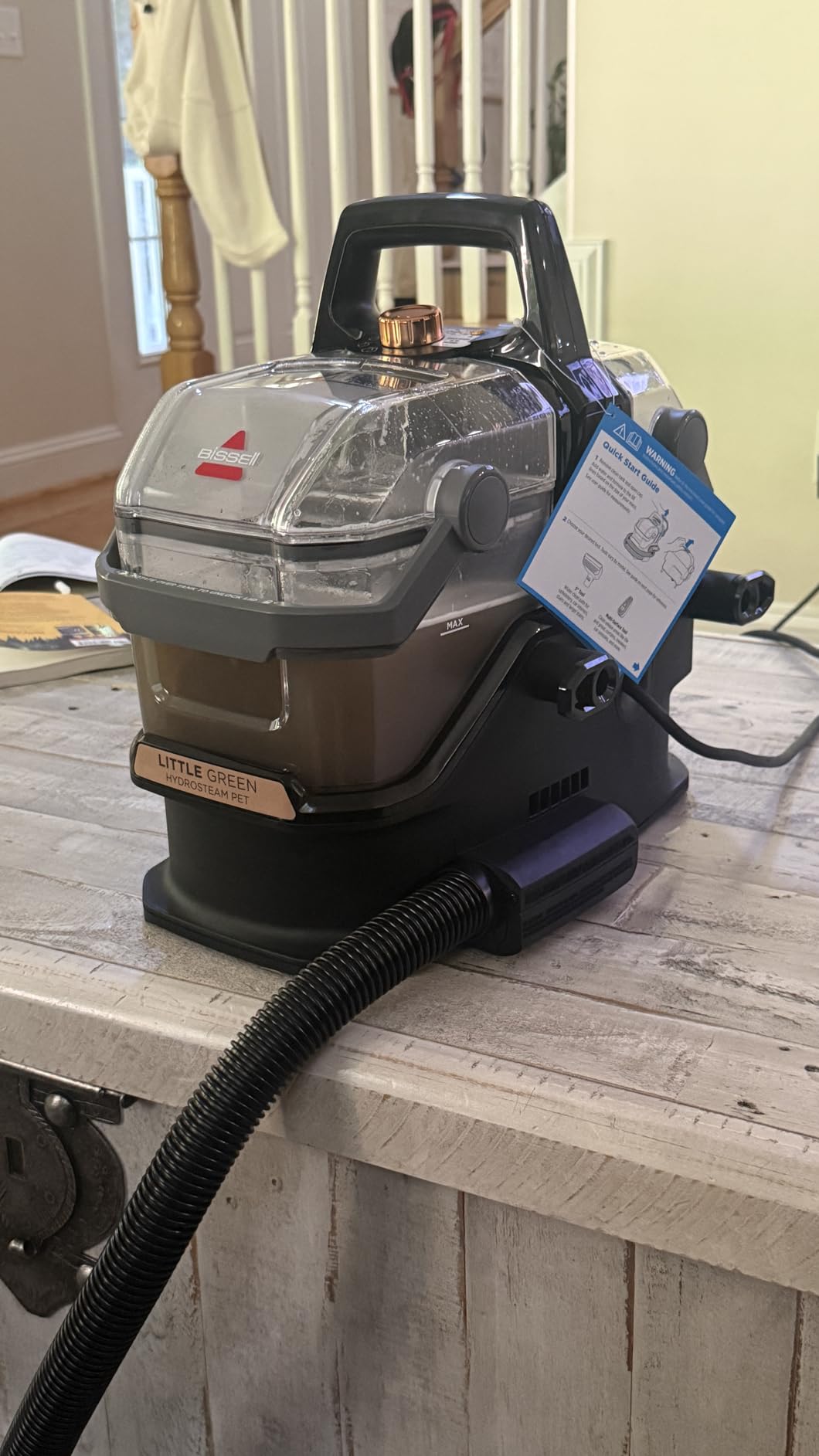 BISSELL Little Green HydroSteam Portable Carpet Cleaner, 3618 customer photo 2