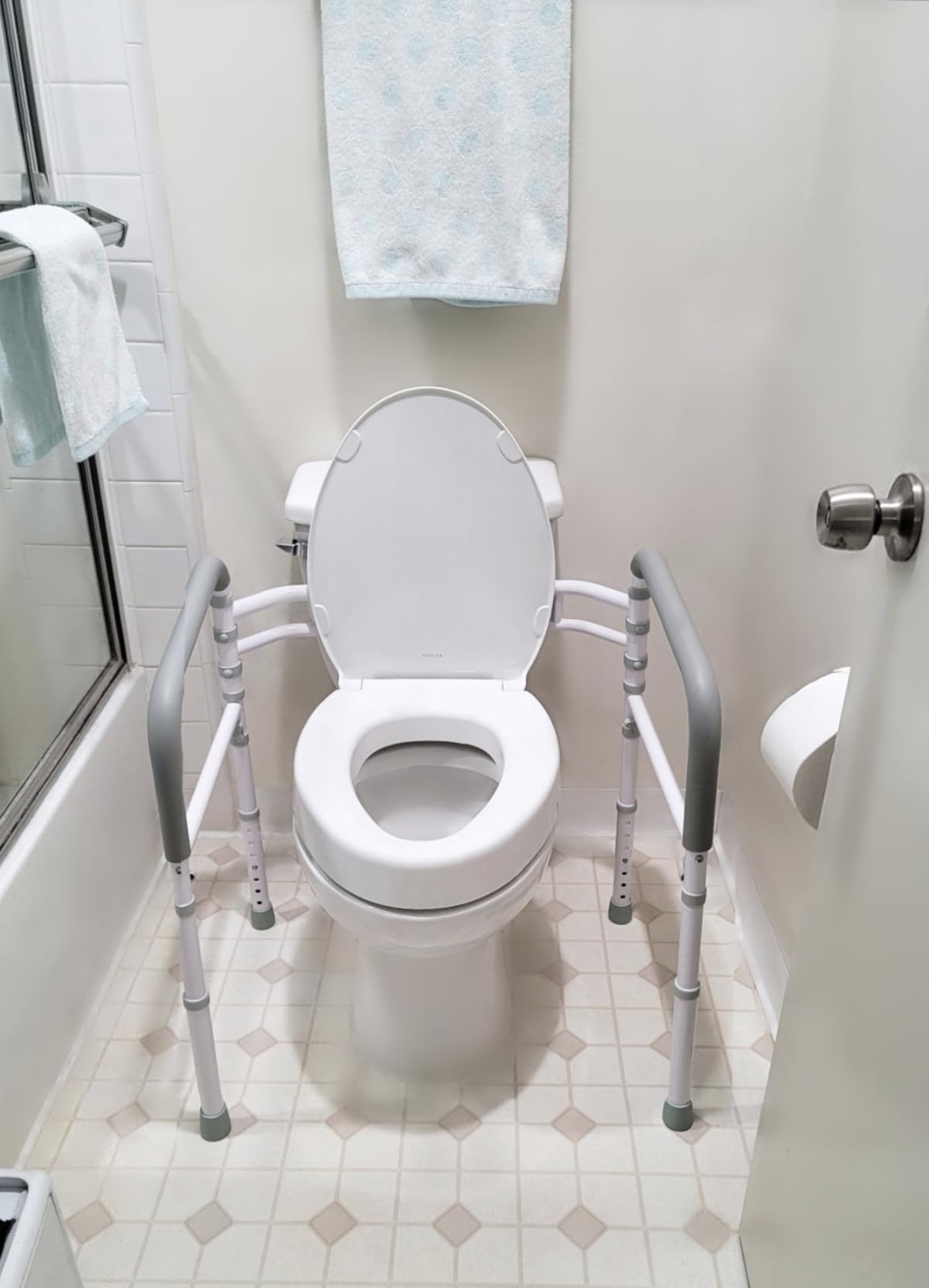 Toilet Safety Rails (350 LB), Toilet Handle Frame for Elderly customer photo 2