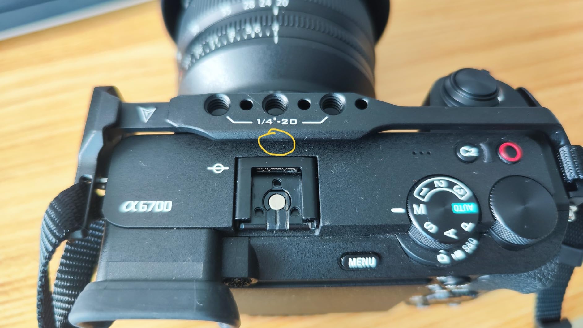 Camera Cage for/Compatible with Sony a6700 Lightweight Kit - Titanium Gray | | Mount Accessories | Custom Designed | ARCA Ready | Compatible | NATO TOP Handle | TA-T54-A-TG customer photo 1