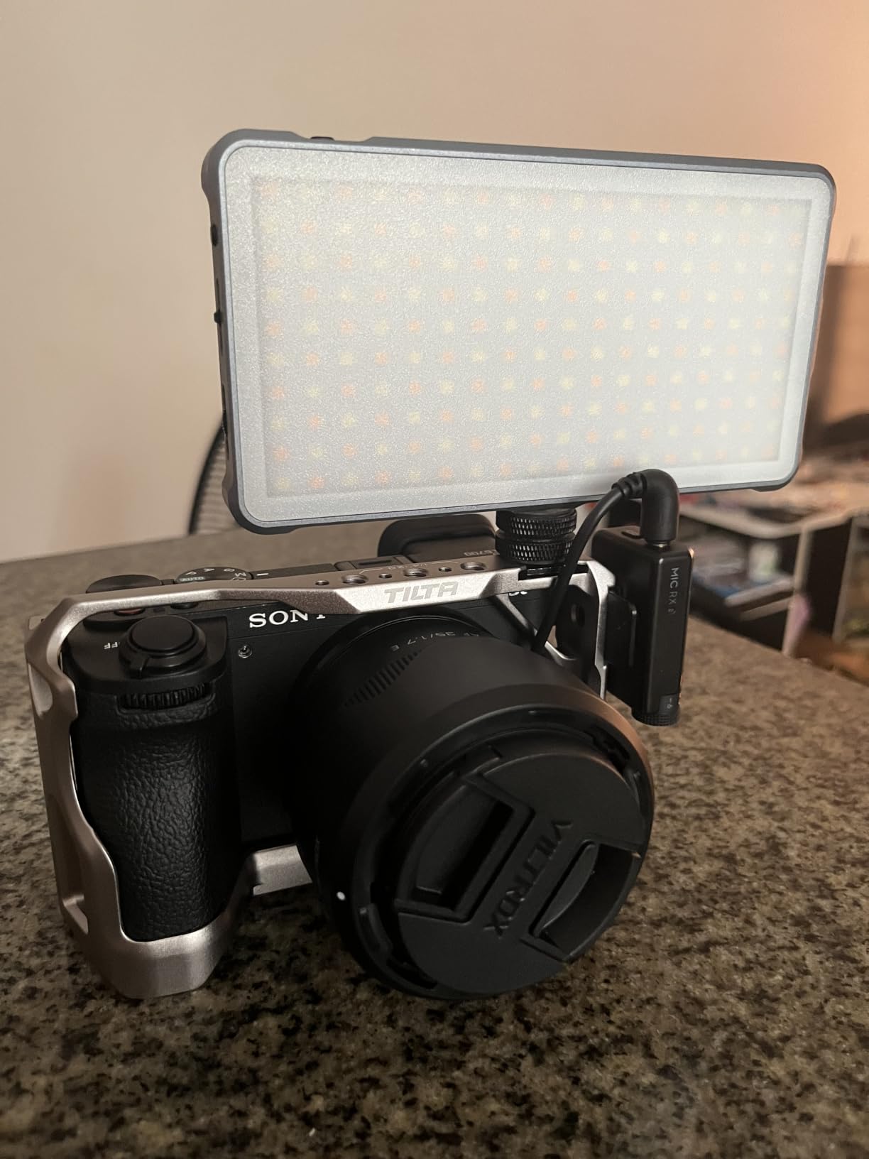Camera Cage for/Compatible with Sony a6700 Lightweight Kit - Titanium Gray | | Mount Accessories | Custom Designed | ARCA Ready | Compatible | NATO TOP Handle | TA-T54-A-TG customer photo 2