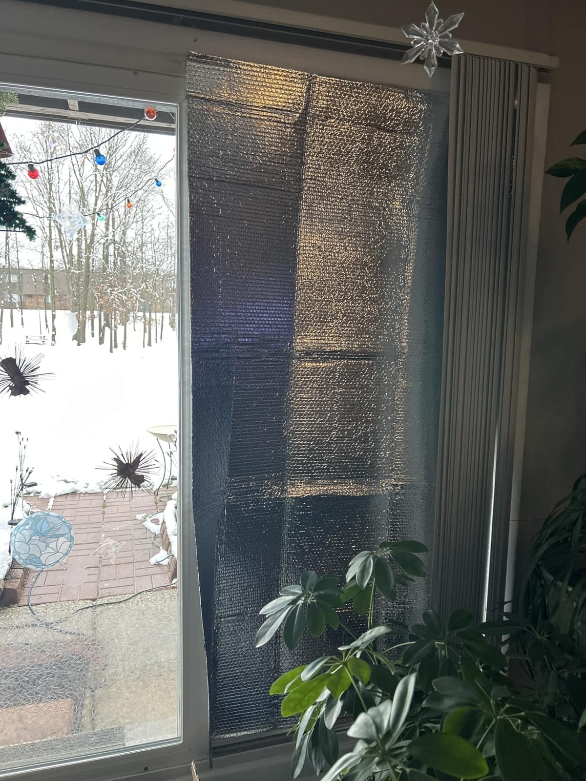 Garage Door Insulation Kit 16P Double Bubble Window Heat Insulation Panels, 6MM 16x8FT Reflective Aluminum Foil Summer/Winter Barrier Sheets with 120 Adhesive Tapes for Garage Attic Wall(24x48) customer photo 1