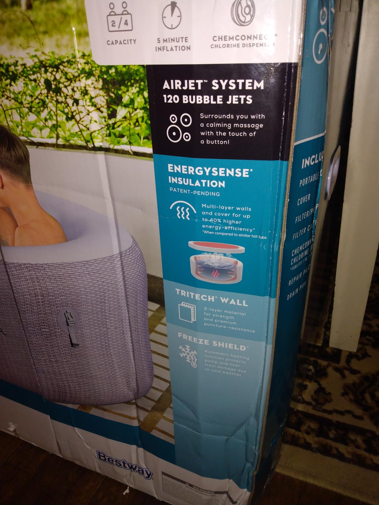 Bestway SaluSpa Cancun Energy-Efficient 2-4 Person Inflatable Hot Tub customer photo 1