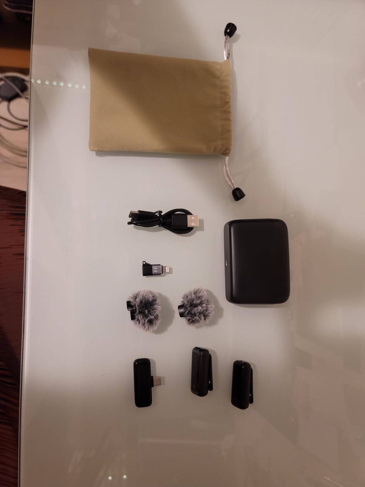 NPTCL Wireless Lavalier Microphone for iPhone iPad Android, Mini USB C Mic customer photo 2