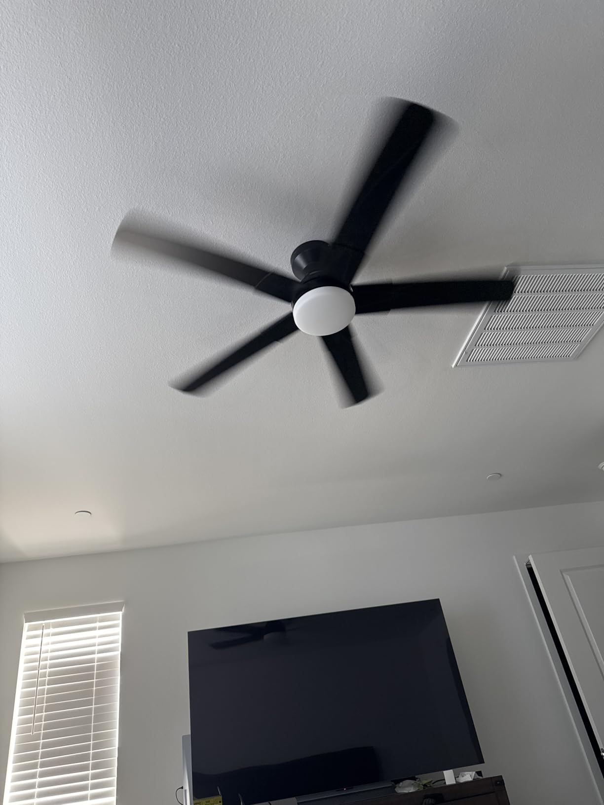 addlon 42 Inch Black Low Profile Ceiling Fans with Lights and Remote customer photo 1