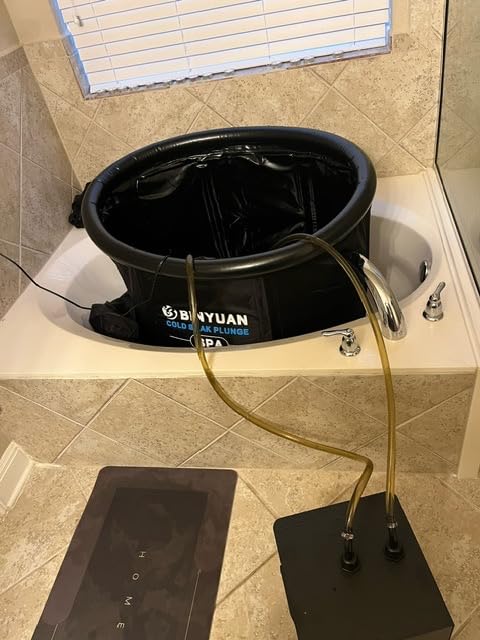 BINYUAN XL Ice Bath Tub for Athletes With Cover 99 Gal Cold Plunge Tub customer photo 1