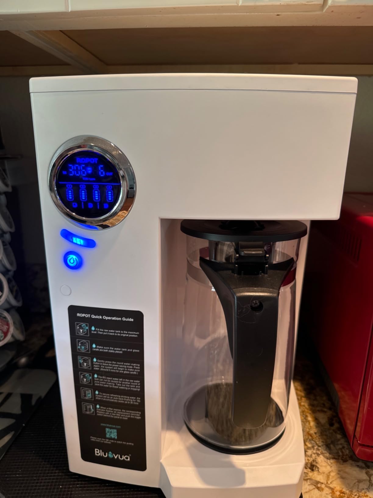 Bluevua RO100ROPOT Countertop Reverse Osmosis Water Filter System customer photo 2