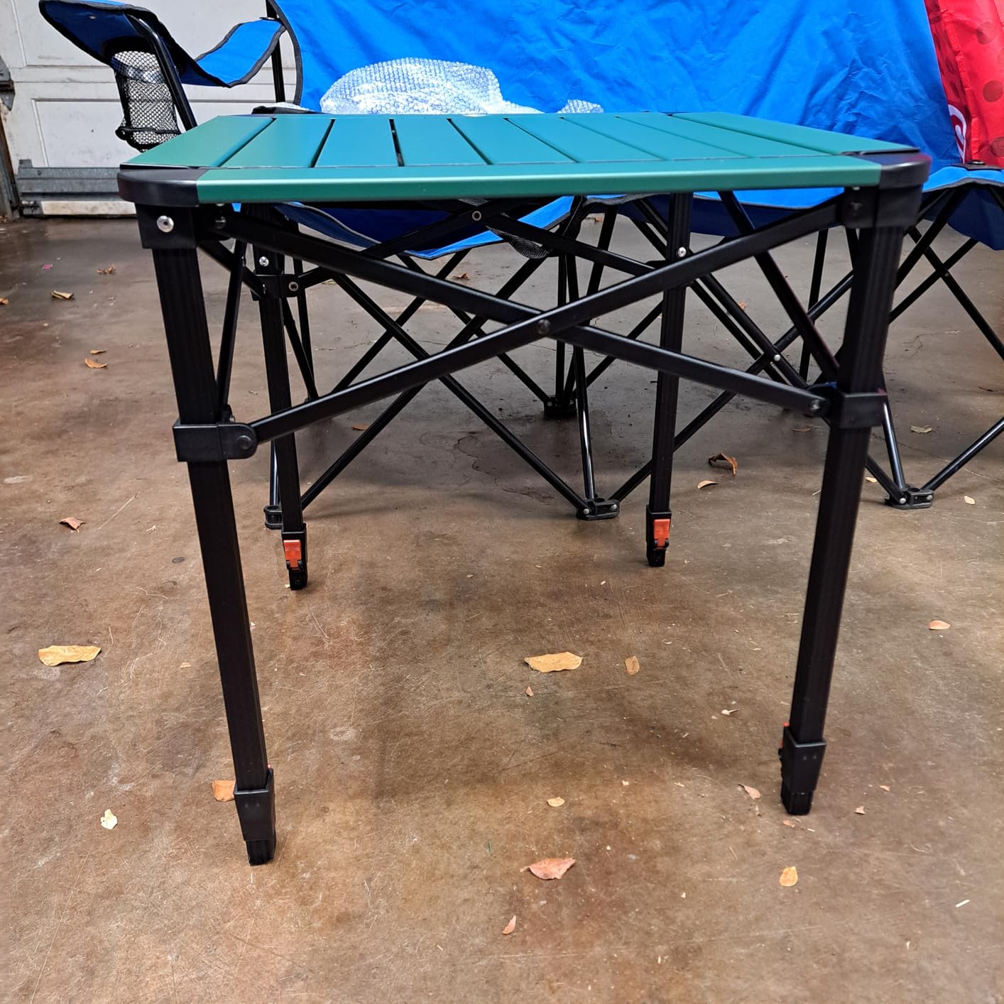 VILLEY Folding Camping Square Table, Portable Aluminum Table, Small customer photo 1