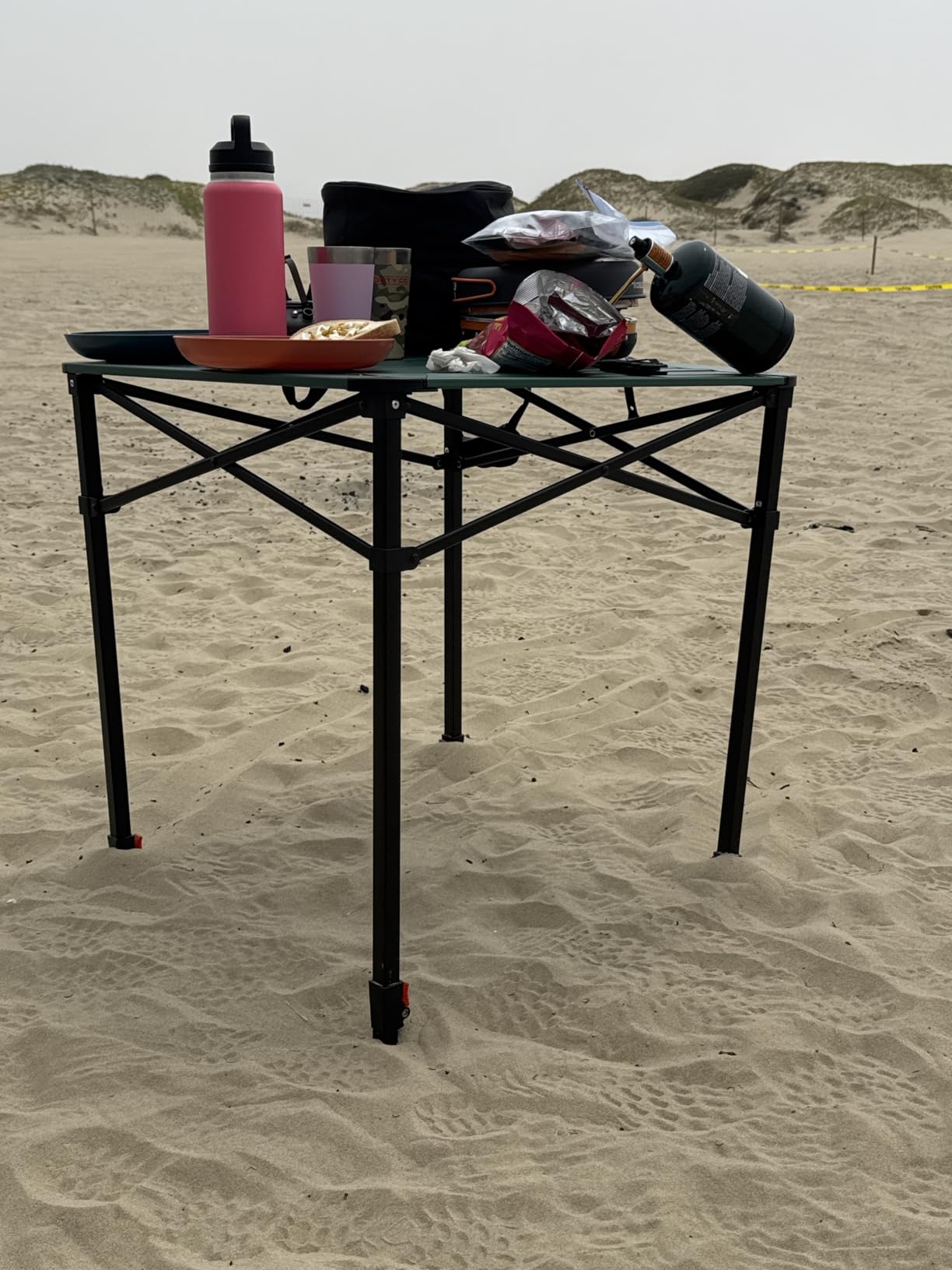 VILLEY Folding Camping Square Table, Portable Aluminum Table, Small customer photo 2