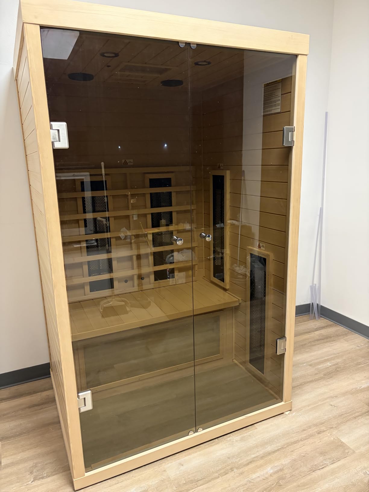 Ceramic Infrared Sauna 2 Person, Indoor Infrared Saunas for Home customer photo 2