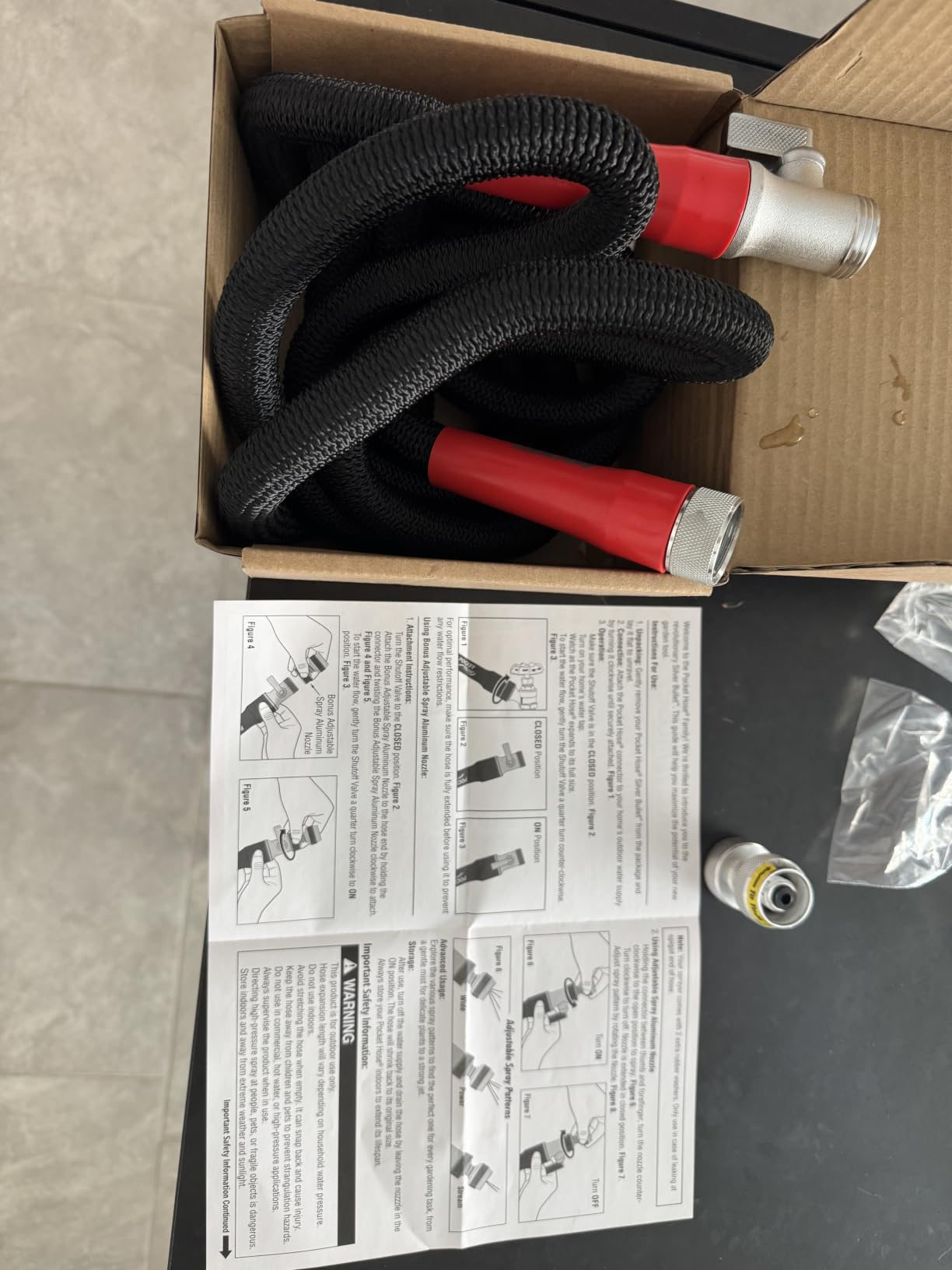 Pocket Hose 50 FT Silver Bullet 2.0 Hose, Turbo Shot Nozzle, Kink-Free customer photo 1