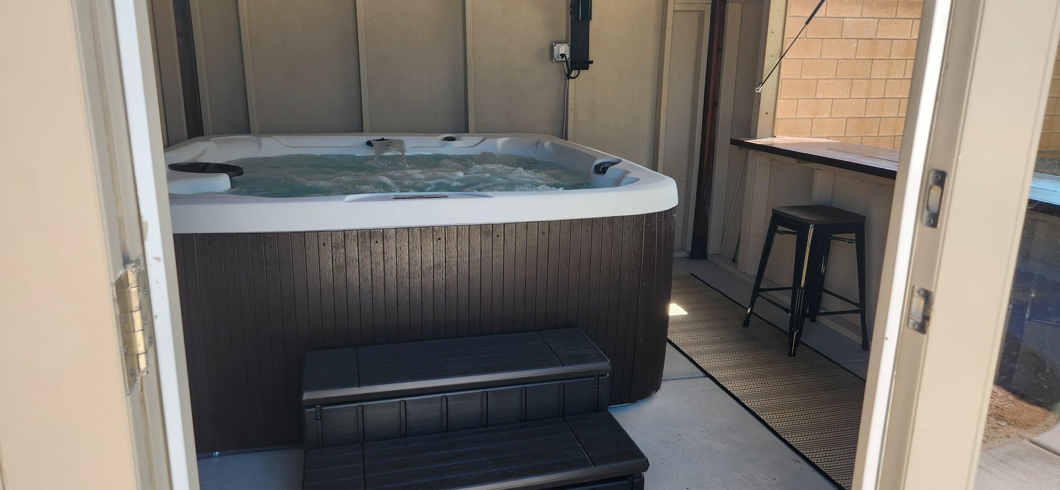 KUAFU Universal Spa Hot Tub Step with Storage Outdoor Indoor Compartment customer photo 2