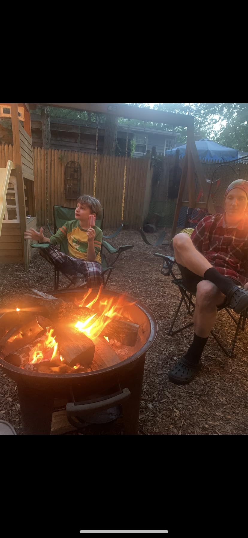 EcoNook 36 Inch Fire Pit with Grill & Lid, 3 in 1 Fire Pit customer photo 2