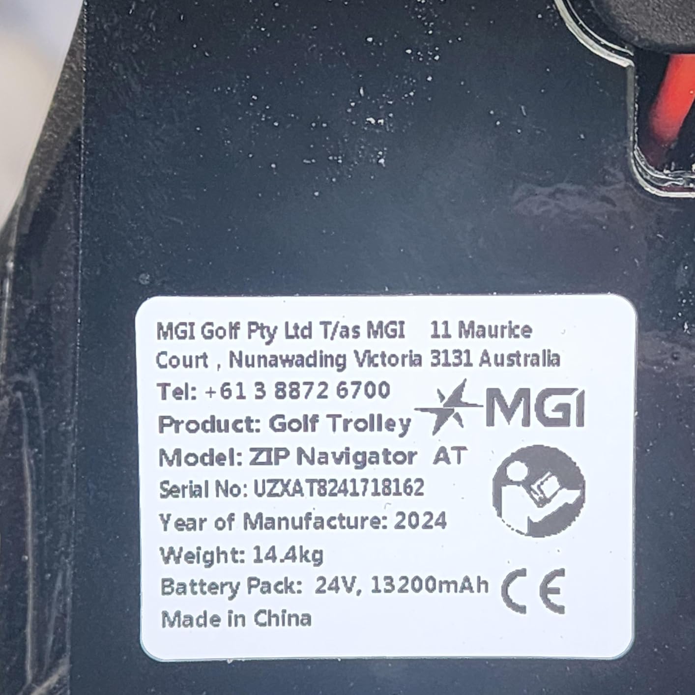 MGI Zip Navigator All Terrain Electric Golf Cart - 36 Hole Battery - Remote Control - (Drink, Umbrella, GPS-Phone) customer photo 1